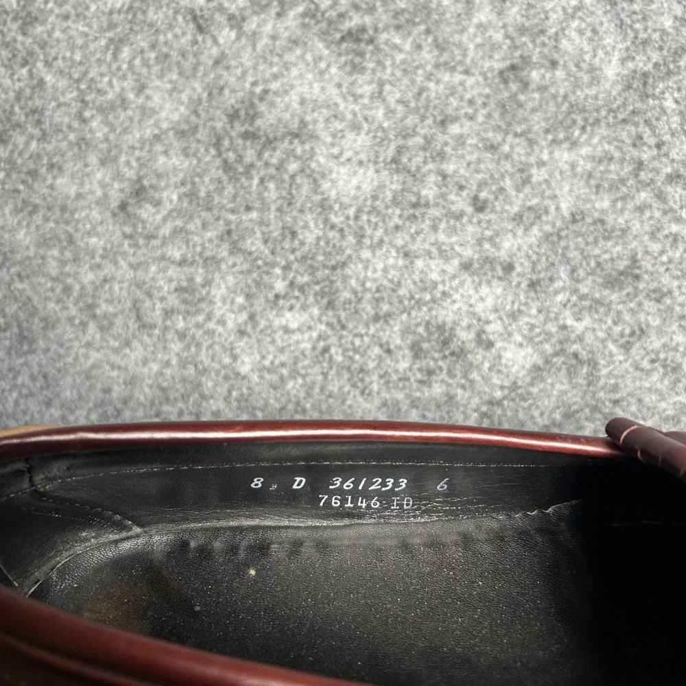 Florsheim Imperial Burgundy Leather Kiltie Tassel Loafers Mens Size 8.5 D